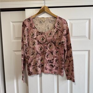 Floral Pink Long Sleeve Top Msinbacher